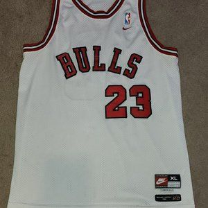 Michael Jordan Swingman Nike Jersey - White Red #23 Chicago Bulls SIZE XL